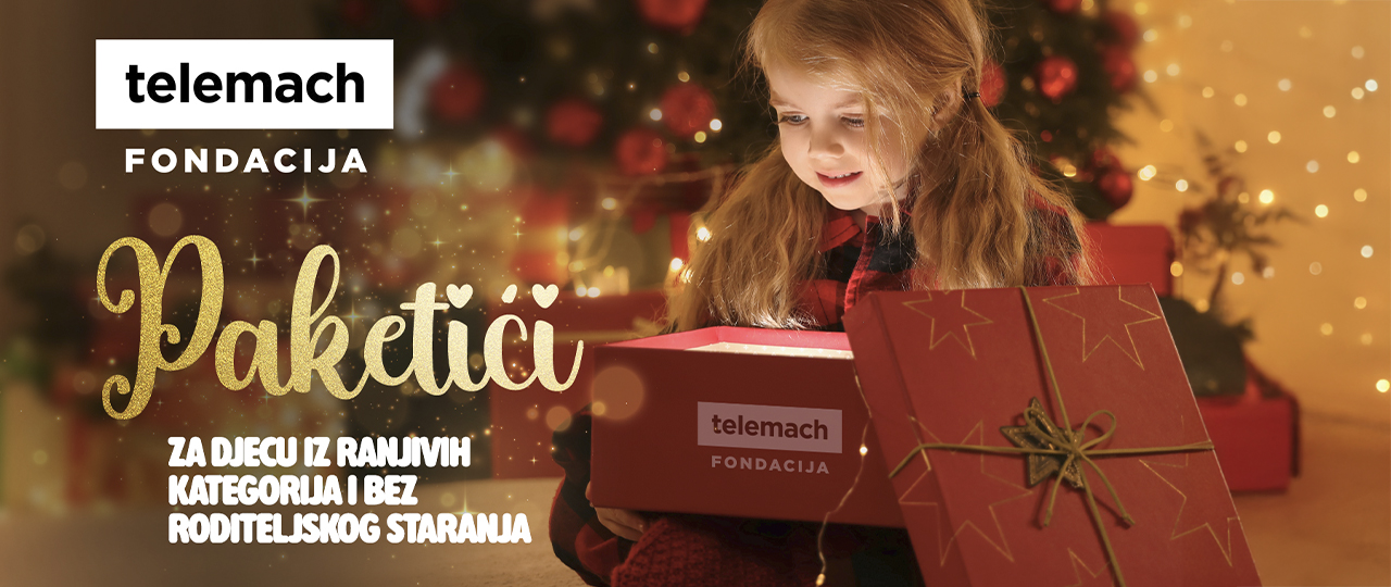 Novogodišnjim paketićima Telemach uljepšao praznike 633 mališana u 14 gradova