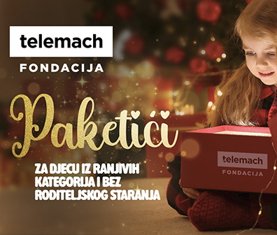 Novogodišnjim paketićima Telemach uljepšao praznike 633 mališana u 14 gradova